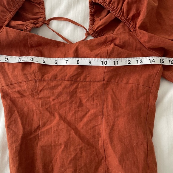 EUC Crescent Makayla Back Lace Up Top Sz XS - Picture 8 of 9